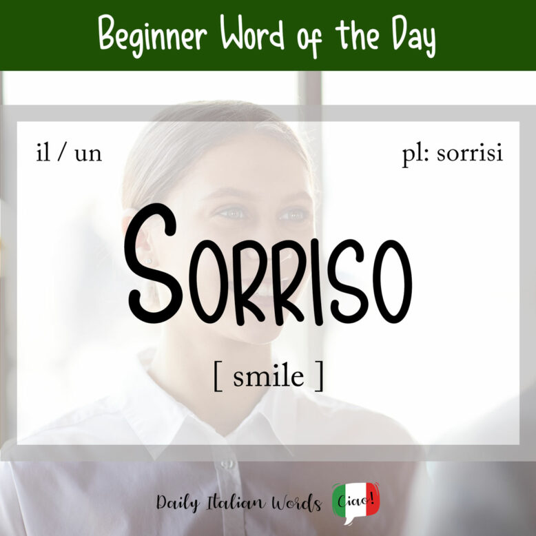 italian word for smile