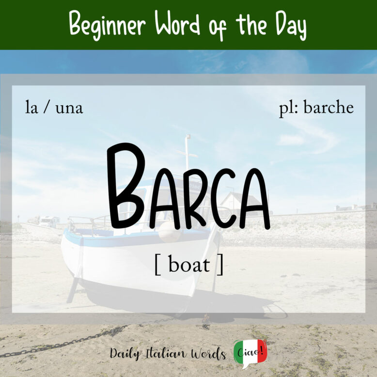 italian word for boat
