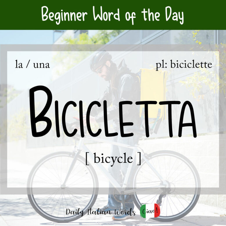 italian word for bicycle