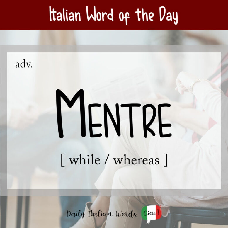 italian word for while