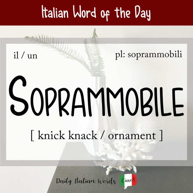 italian word soprammobile