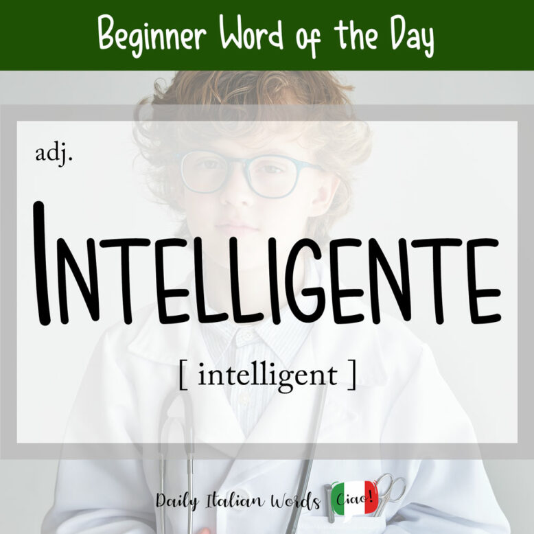 italian word for intelligent
