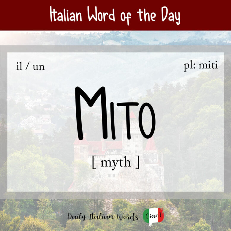 italian word for myth