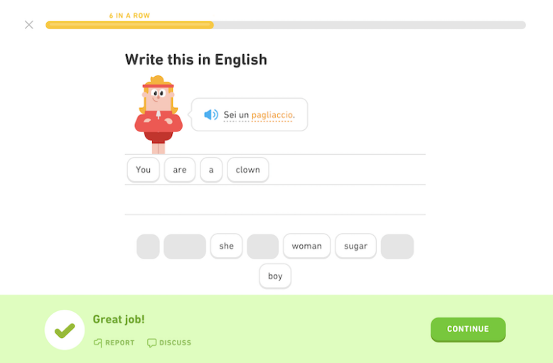 when is your visit to the doctor in italian duolingo