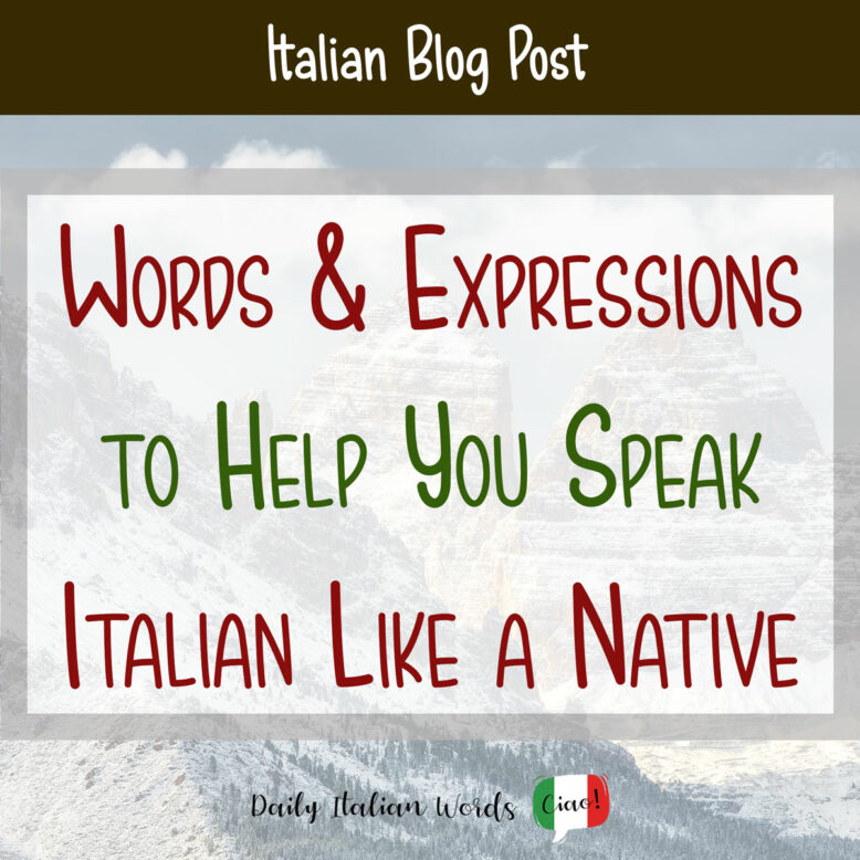how to speak italian like a native