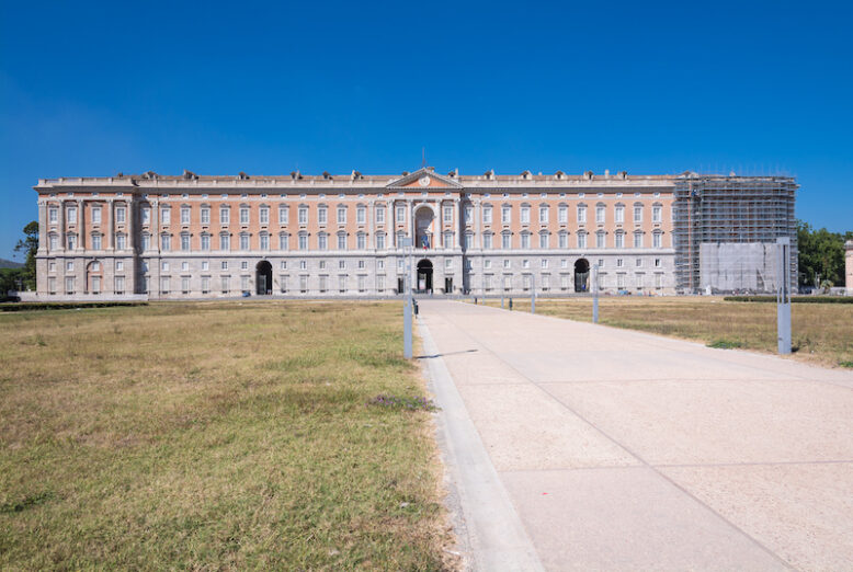 Facade of the Royal Palace of Caserta, Italy