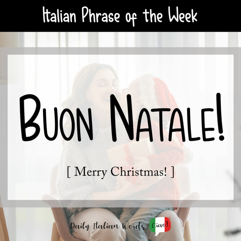 merry christmas in italian