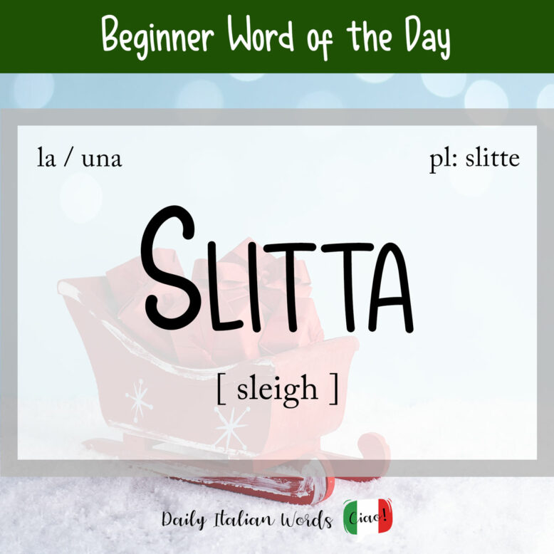 italian word for sleigh