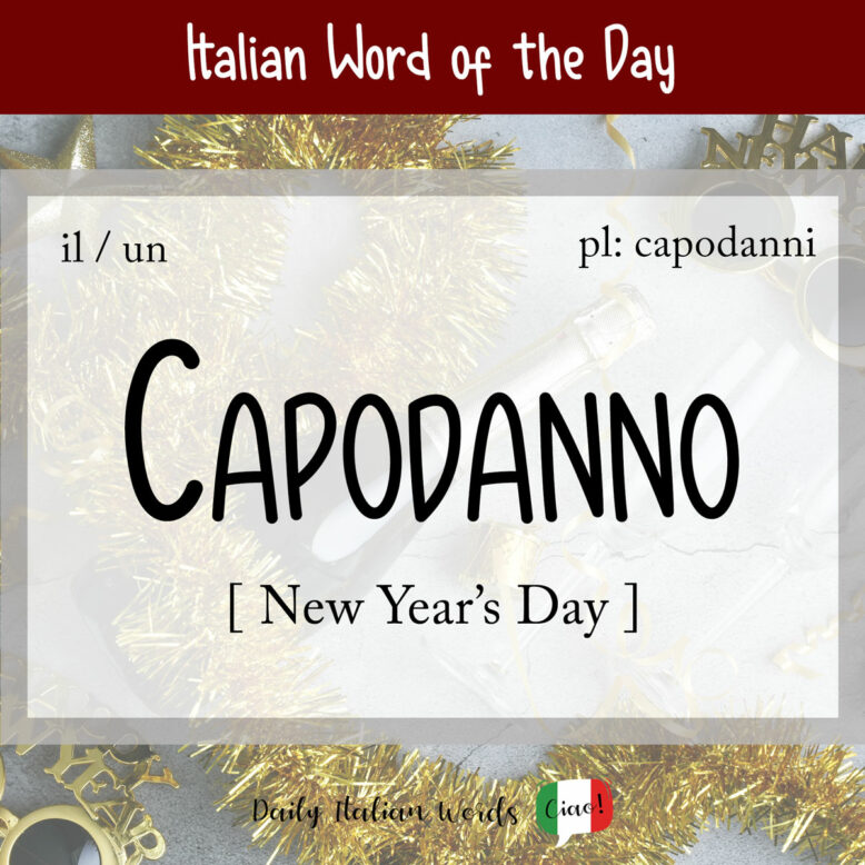 italian word for new year's day