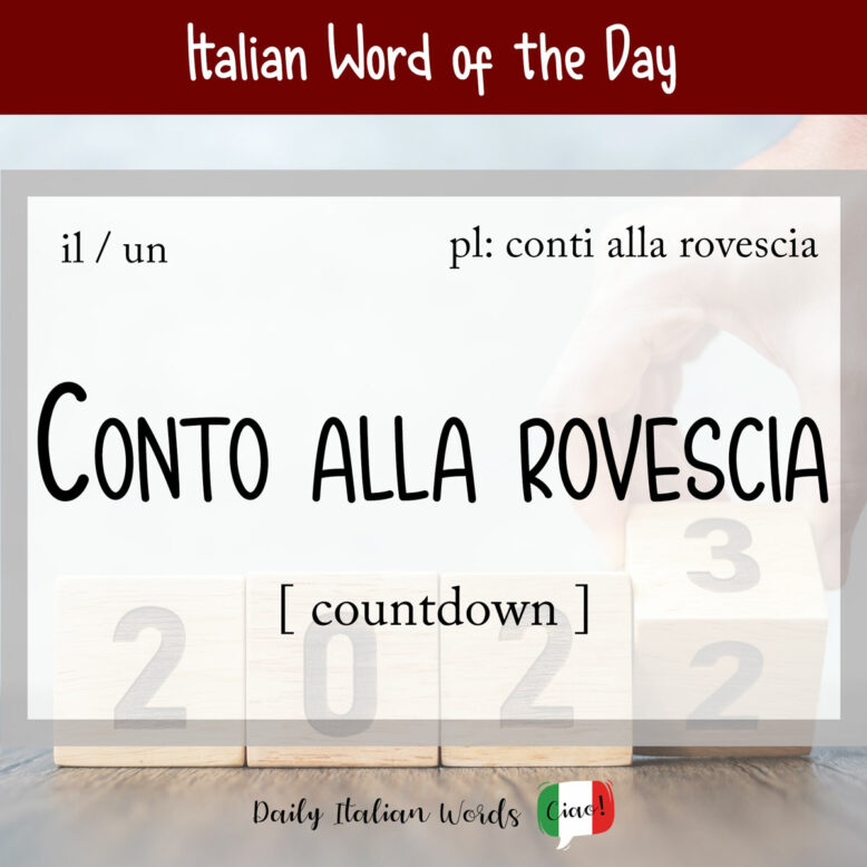 how to say countdown in italian