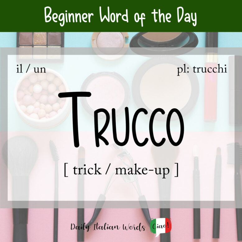 italian word for make-up
