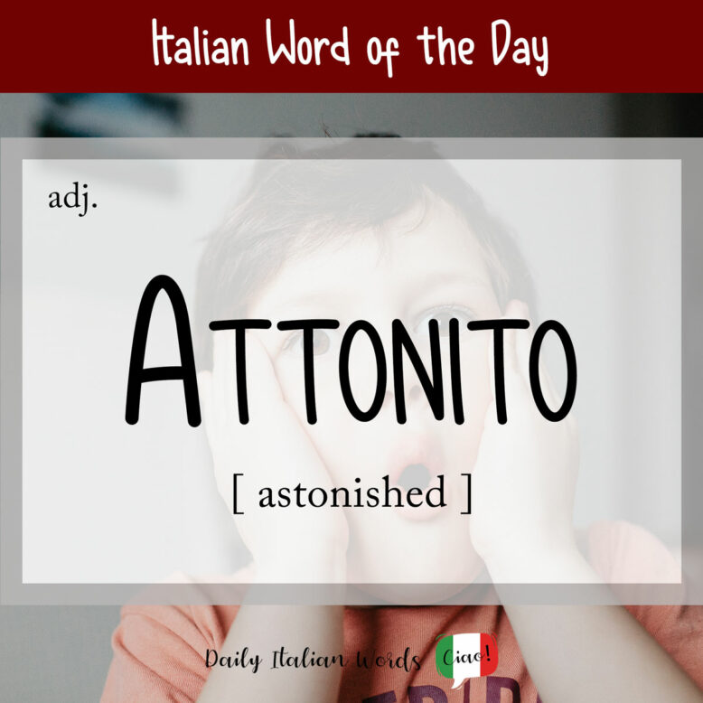 italian word for astonished