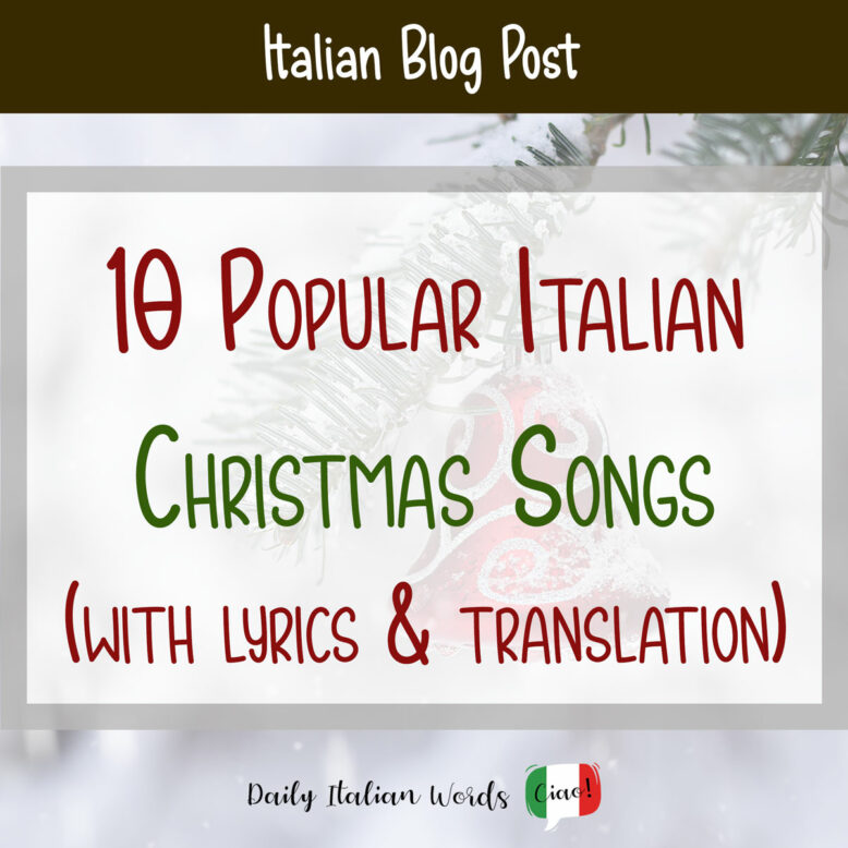 popular italian christmas songs with lyrics and english translation
