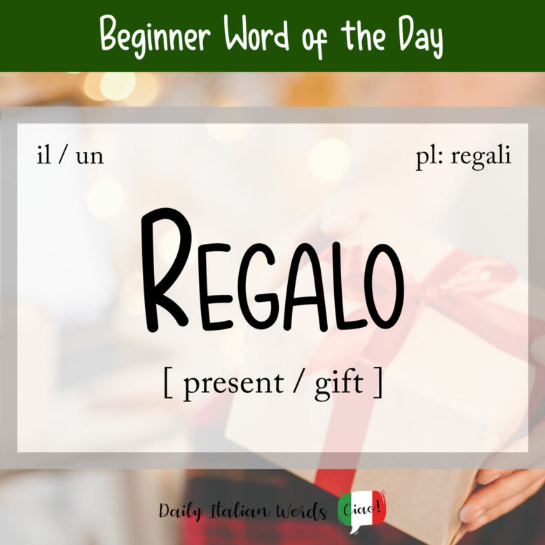 italian word for present