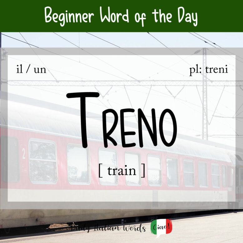 italian word for train