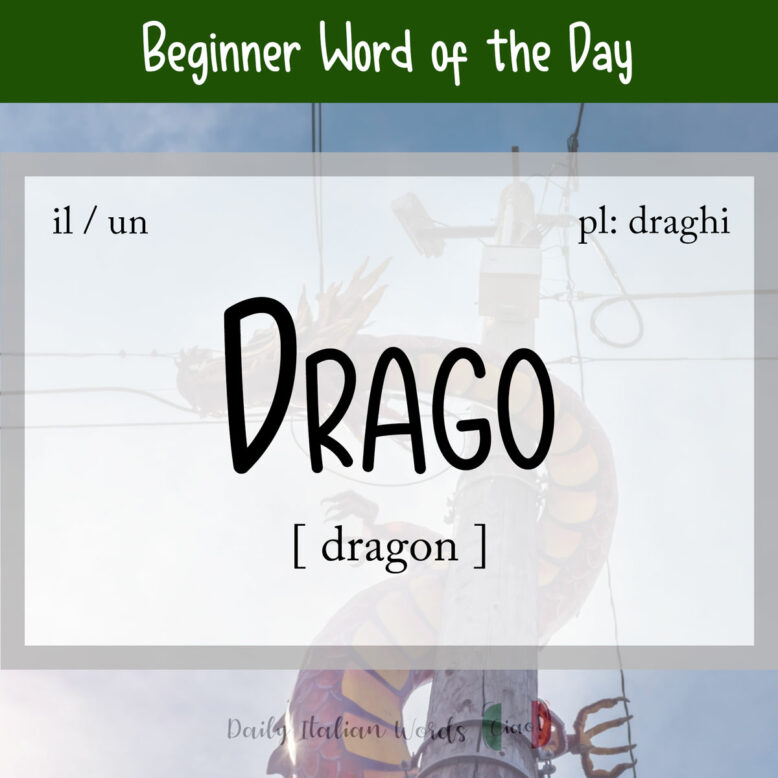 italian word for dragon