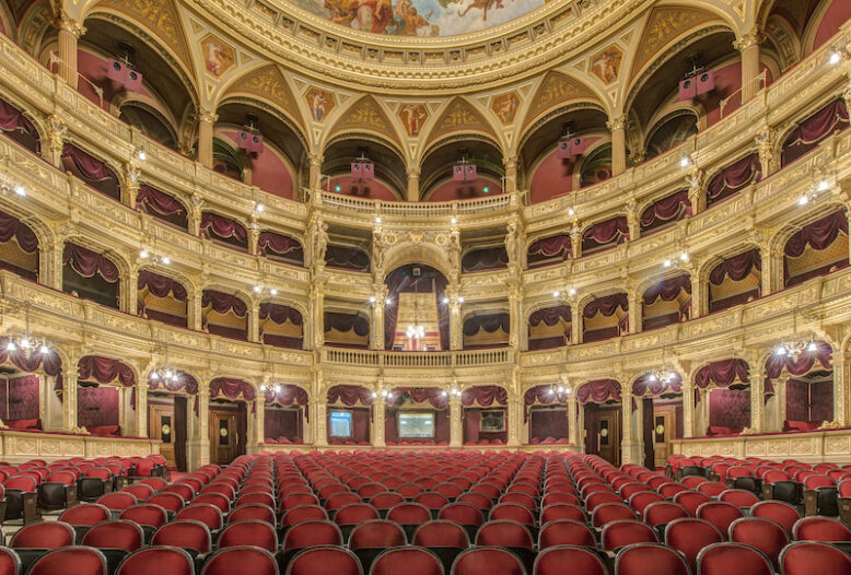 Interior of Hungarian State Opera House, Budapest, Hungary