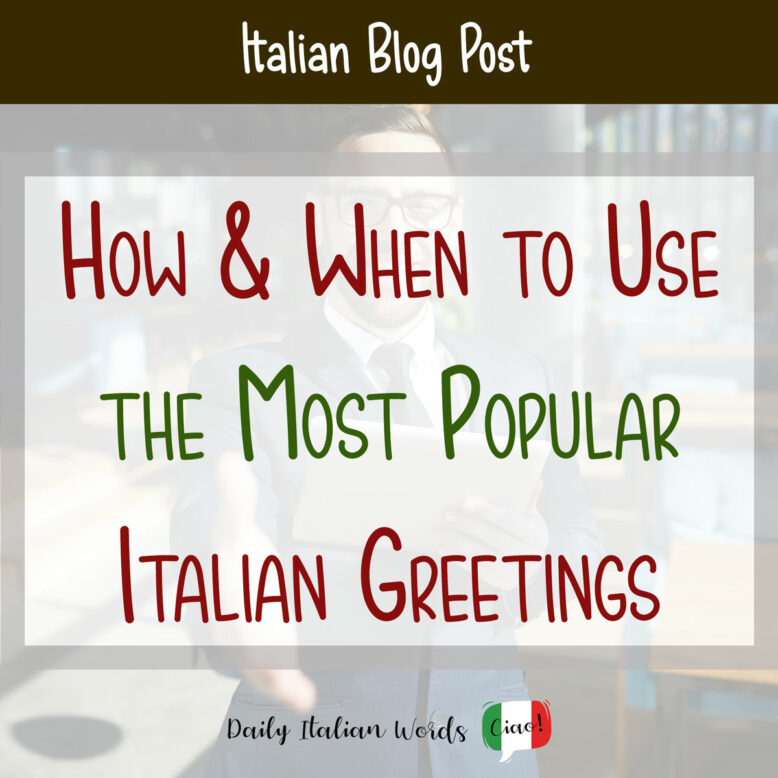 most popular italian greetings