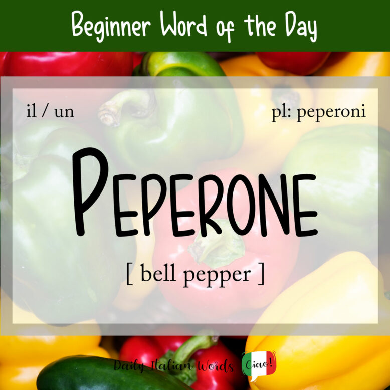 italian word for bell pepper