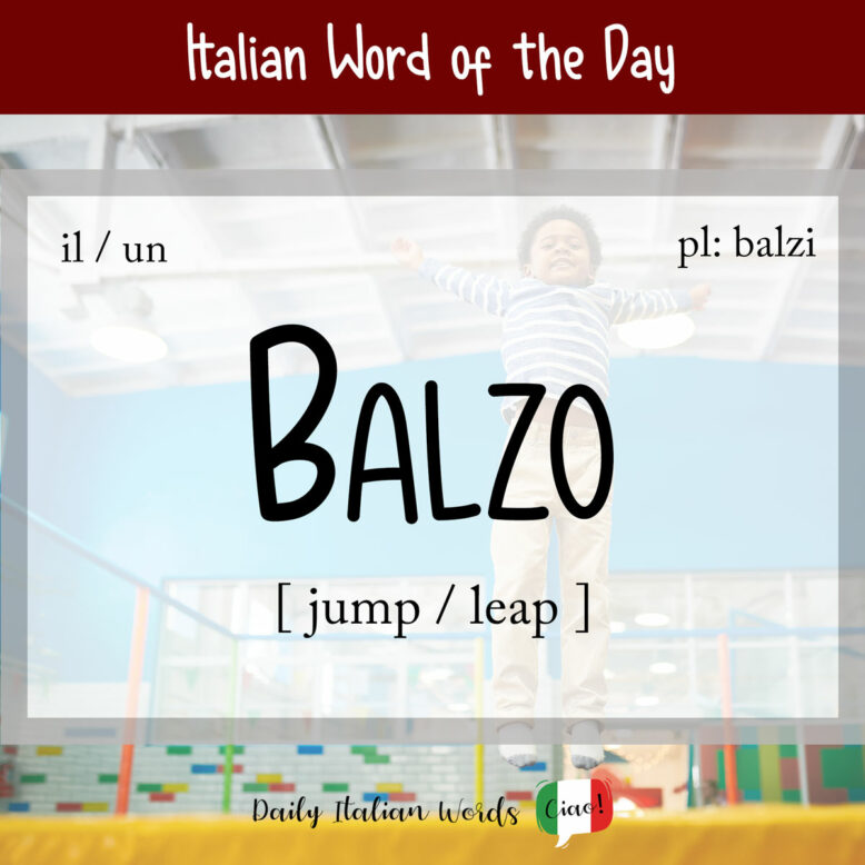 italian word for bounce