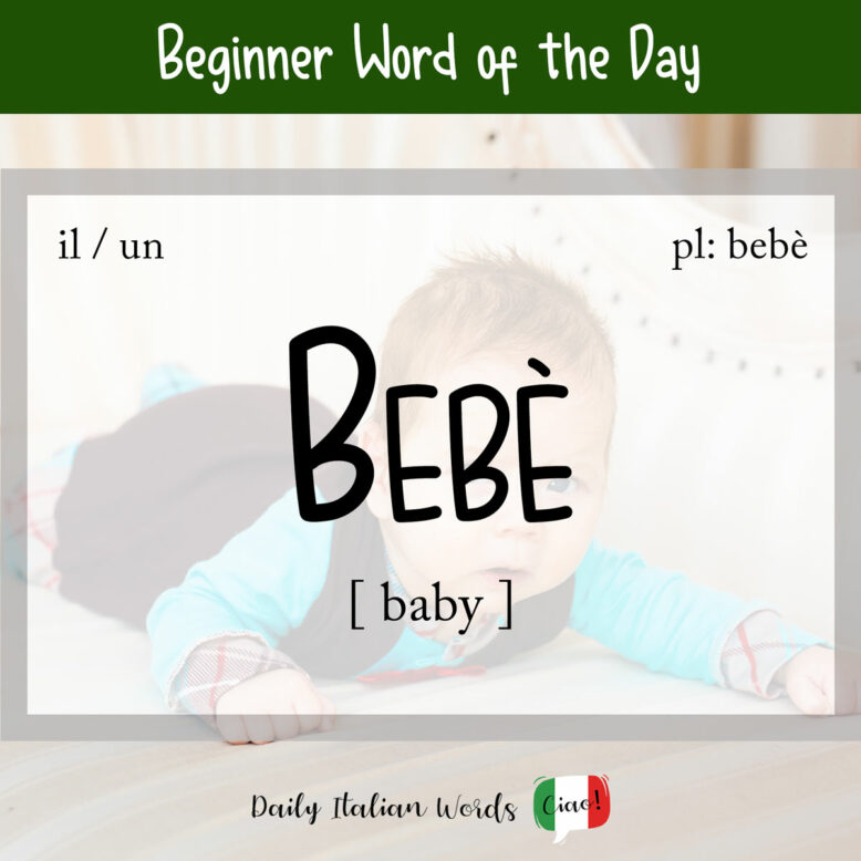 italian word for baby