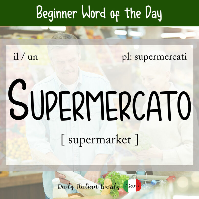 italian word for supermarket