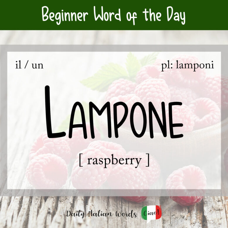 italian word for raspberry