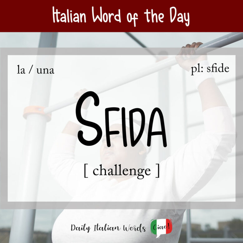 italian word for challenge