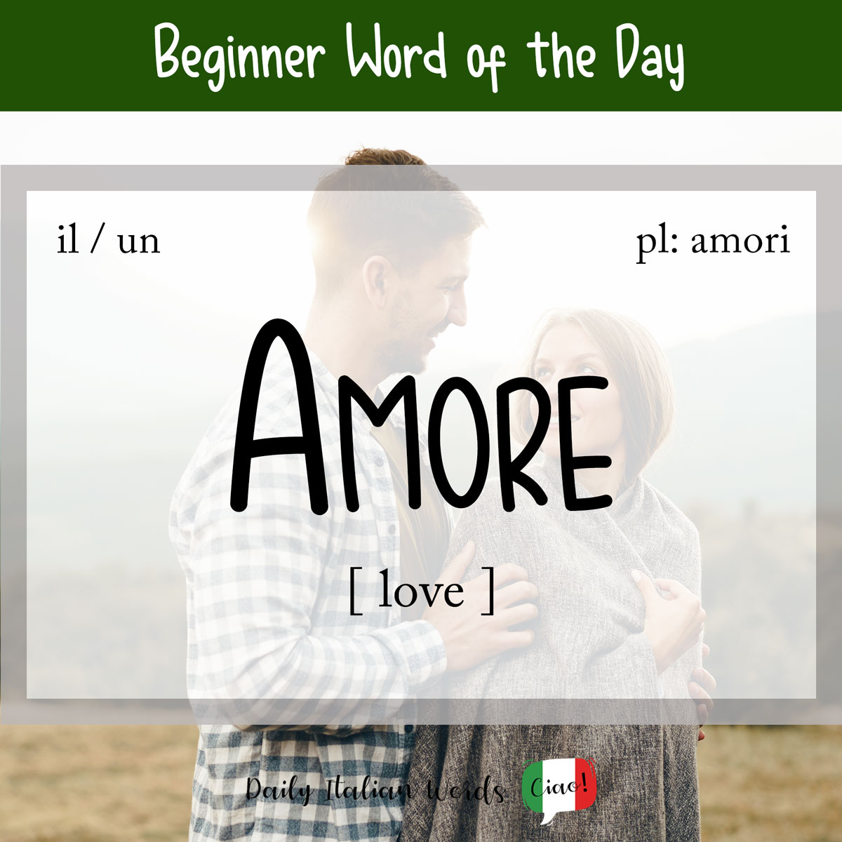 What does amore mean? - The Italian word for love - Daily Italian Words