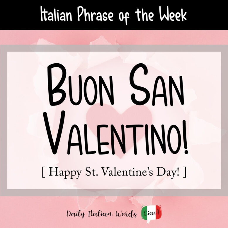 how to say happy valentines day in italian