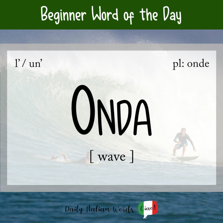 italian word for wave