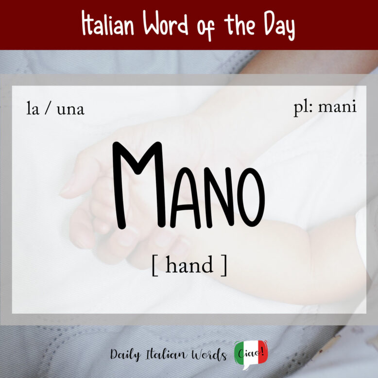 Italian word for hand