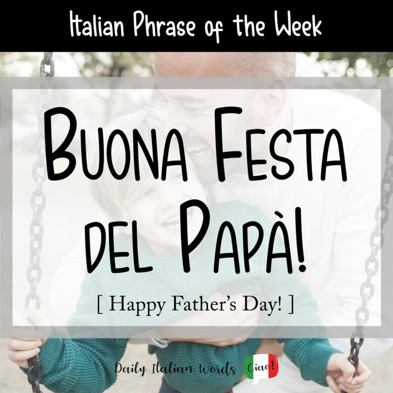 how to say father's day in italian - buona festa del papa