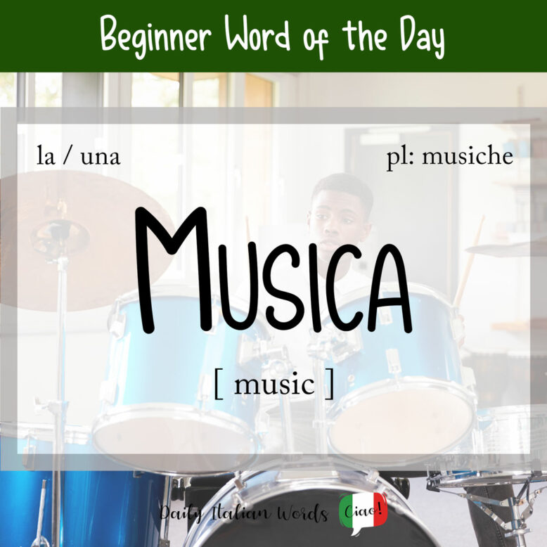 italian word for music