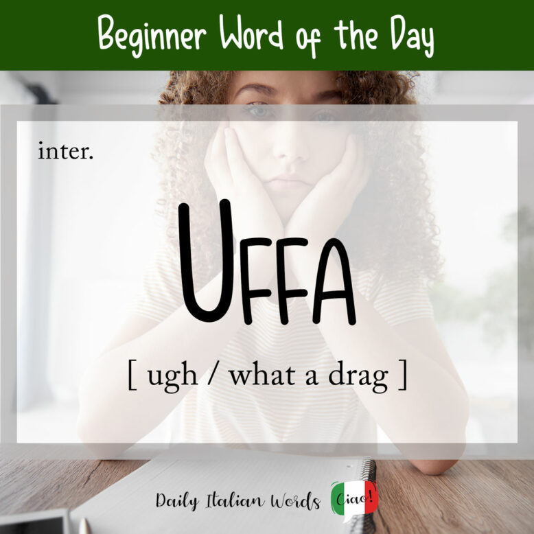 italian word uffa