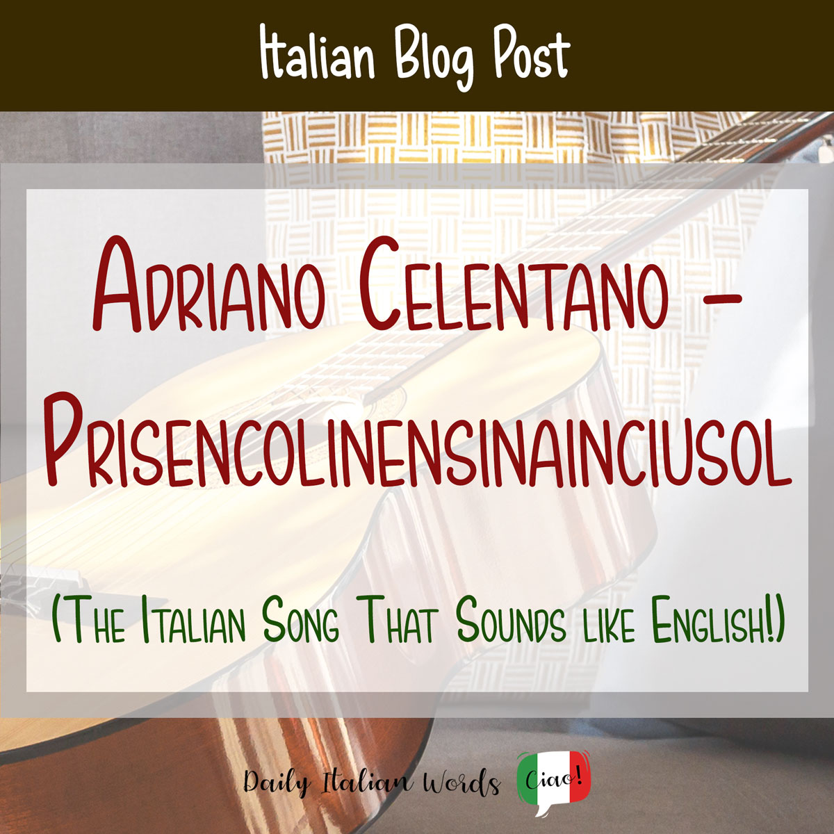 The Italian Song That Sounds Like English Prisencolinensinainciusol 