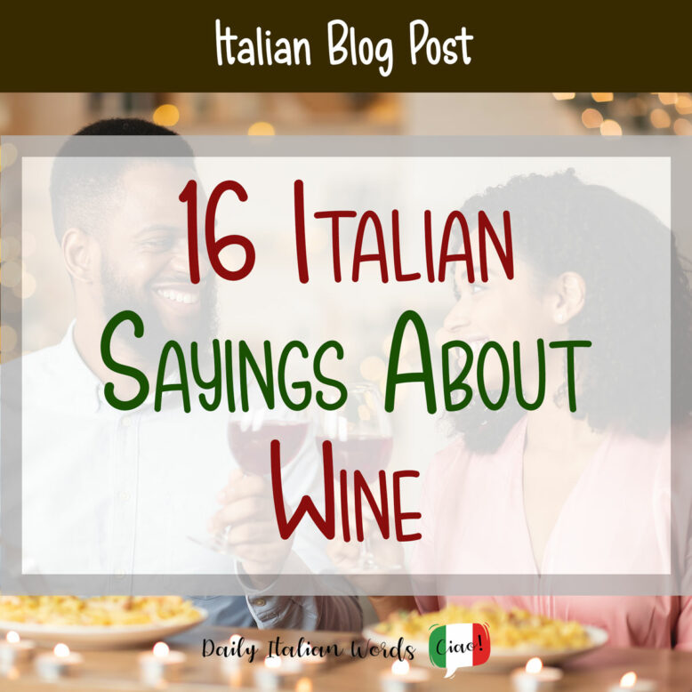italian proverbs about wine