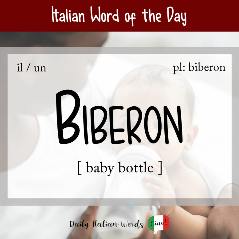 italian word for baby bottle