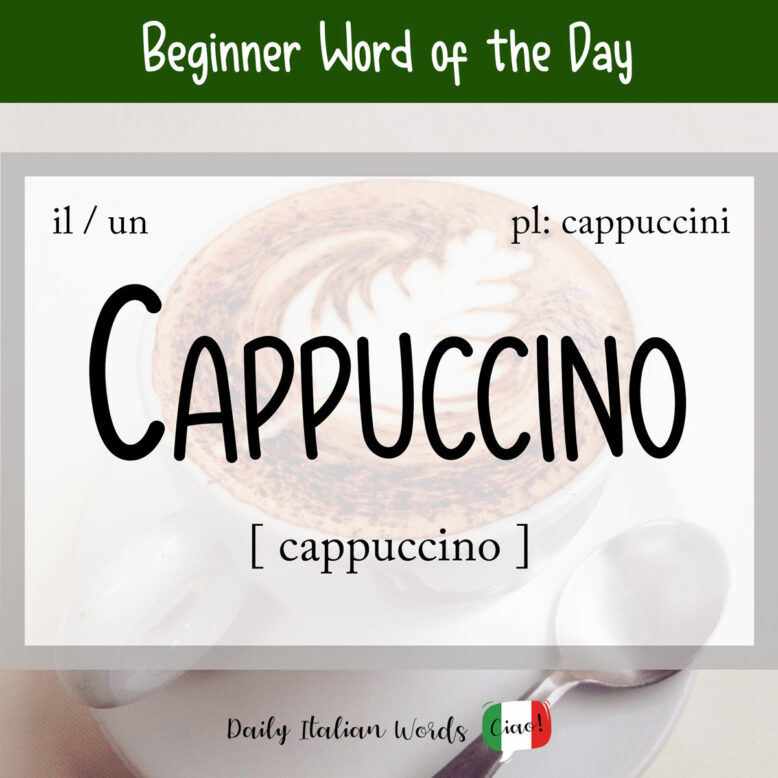 italian word cappuccino