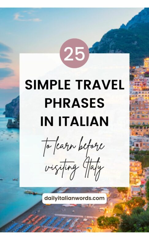 simple travel phrases in italian