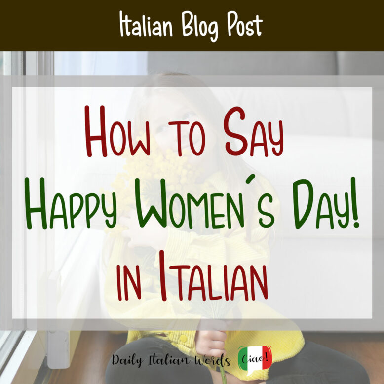 how to say happy women's day in italian