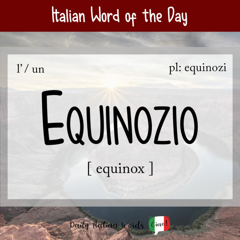 italian word for equinox