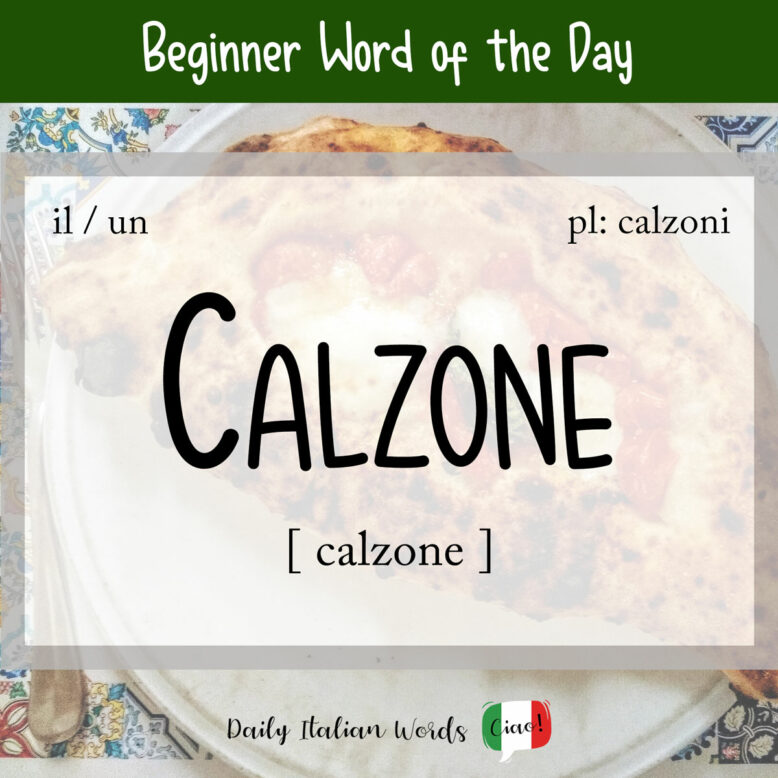 italian word calzone
