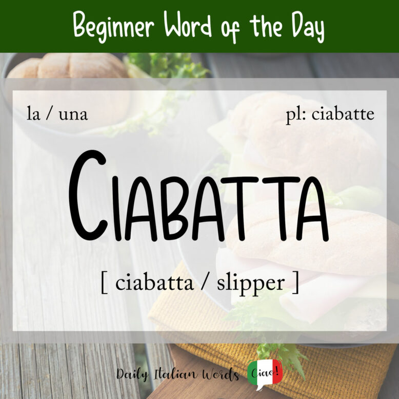 italian word ciabatta