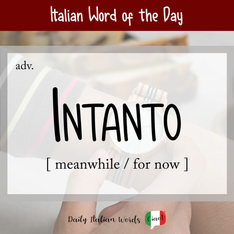 italian word intanto