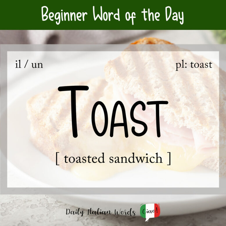 italian word toast