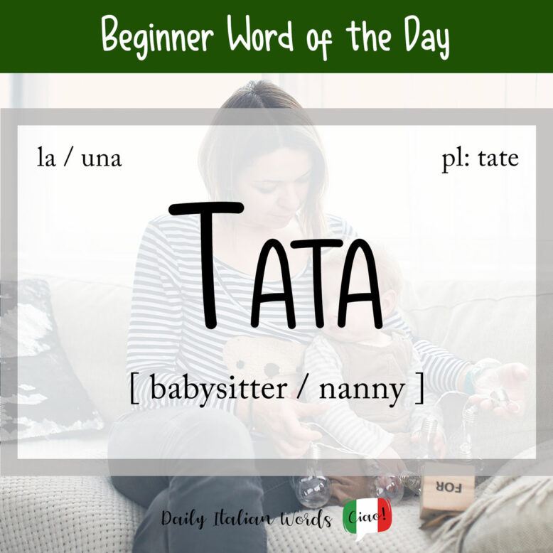 italian word for nanny