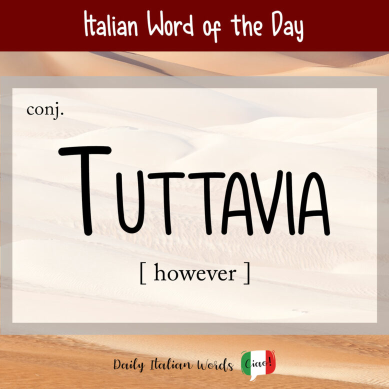 italian word for however