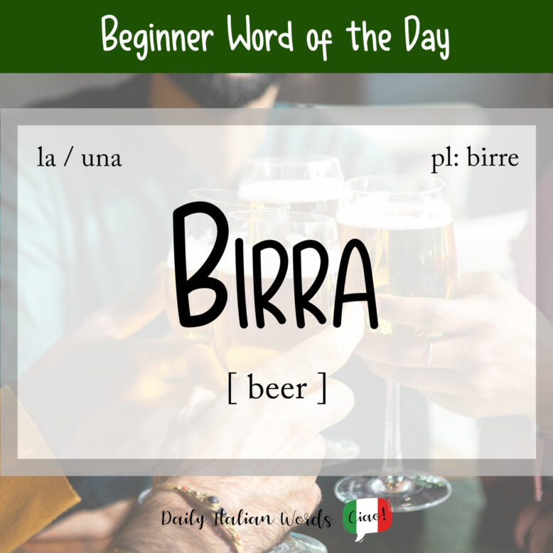 italian word birra