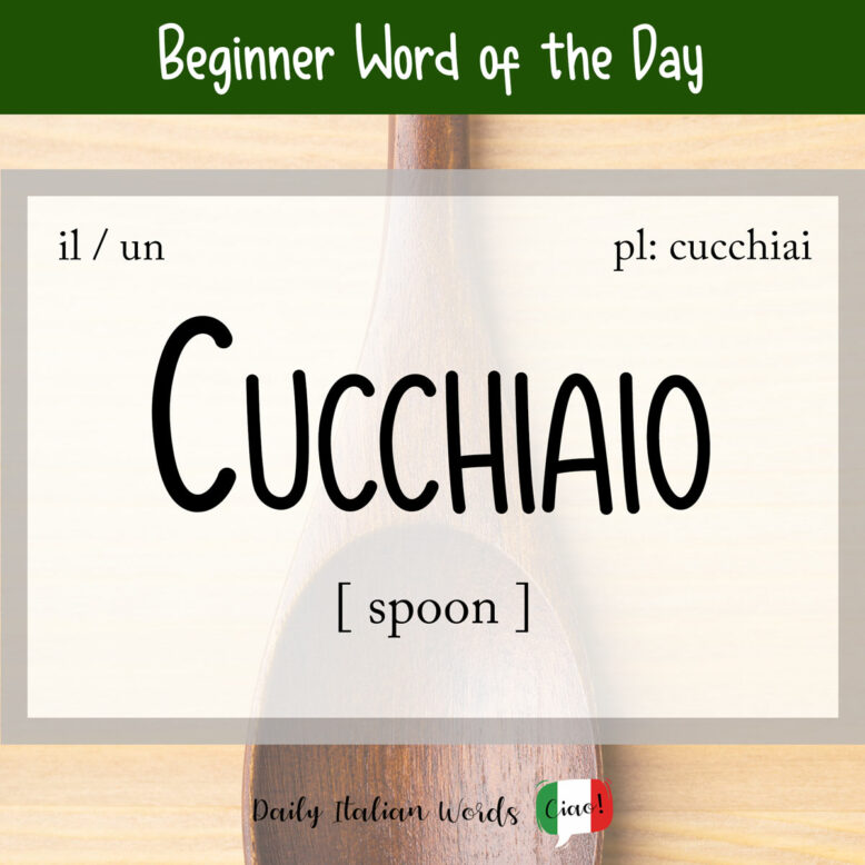 italian word cucchiaio